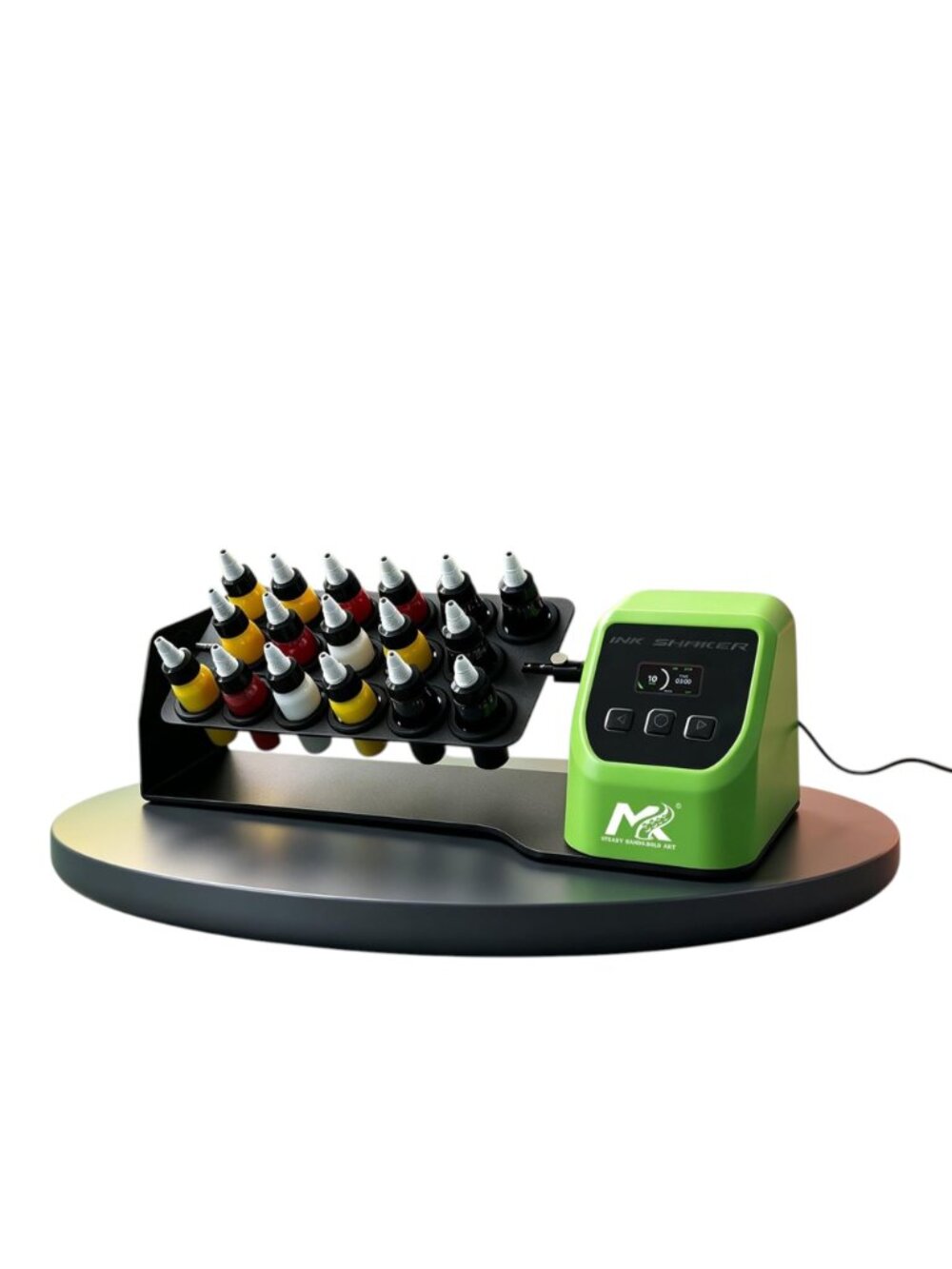 NEW MK Tattoo Ink Shaker Mixer Rocker Electric Pigment Rotating Agitator Shop